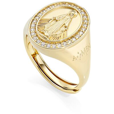 Amen Anello Zirconi Gioiello Donna Miracolosa RMIGBZ2 Amen Anello Zirconi Gioiello Donna Miracolosa RMIGBZ2