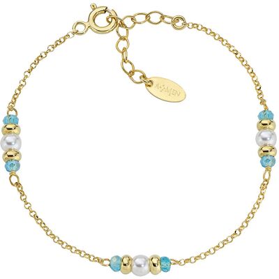 Amen Bracciale Con Charms Fissi Donna Argento 925 Gioiello Rainbow BRGRSEGAZ Amen Bracciale Con Charms Fissi Donna Argento 925 Gioiello Rainbow BRGRSEGAZ
