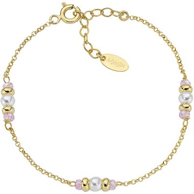 Amen Bracciale Con Charms Fissi Donna Argento 925 Gioiello Rainbow BRGRSEGRO Amen Bracciale Con Charms Fissi Donna Argento 925 Gioiello Rainbow BRGRSEGRO