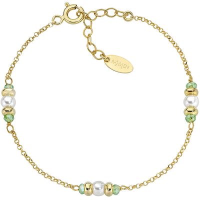 Amen Bracciale Con Charms Fissi Donna Argento 925 Gioiello Rainbow BRGRSEGVE Amen Bracciale Con Charms Fissi Donna Argento 925 Gioiello Rainbow BRGRSEGVE
