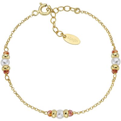 Amen Bracciale Con Charms Fissi Donna Argento 925 Gioiello Rainbow BRGRSEGAR Amen Bracciale Con Charms Fissi Donna Argento 925 Gioiello Rainbow BRGRSEGAR
