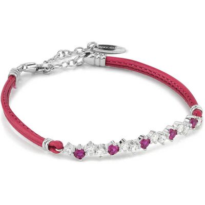 Boccadamo Bracciale In Pelle Donna Argento 925 Gioiello Sophie BR628R Boccadamo Bracciale In Pelle Donna Argento 925 Gioiello Sophie BR628R