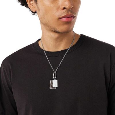 Emporio Armani Collana Uomo Gioielli EGS3252040 Emporio Armani Collana Uomo Gioielli EGS3252040