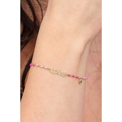 Amen Bracciale Con Perline Donna Ti Amo BRSMLOGM1 Amen Bracciale Con Perline Donna Ti Amo BRSMLOGM1