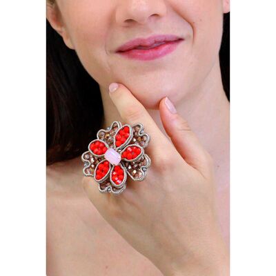 Ottaviani Anello Cristalli Gioiello Donna Moda 500443A Ottaviani Anello Cristalli Gioiello Donna Moda 500443A