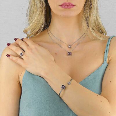 Boccadamo Anello Cristalli Gioiello Donna Kometa KT/AN06 Boccadamo Anello Cristalli Gioiello Donna Kometa KT/AN06