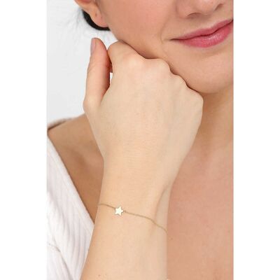 Amen Bracciale Con Charms Fissi Donna Oro 375 (9kt) Gioiello AU9BRSTG3 Amen Bracciale Con Charms Fissi Donna Oro 375 (9kt) Gioiello AU9BRSTG3