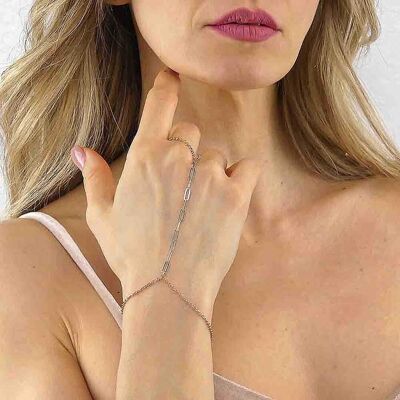 Boccadamo Bracciale Baciamano Donna Argento 925 Gioiello Gaya GBC001RS Boccadamo Bracciale Baciamano Donna Argento 925 Gioiello Gaya GBC001RS