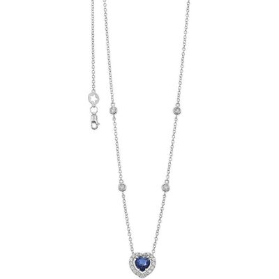 Comete Collana Zaffiro Gioiello Stelle Nel Cuore Caratura 0,27 GLB 1716 Comete Collana Zaffiro Gioiello Stelle Nel Cuore Caratura 0,27 GLB 1716