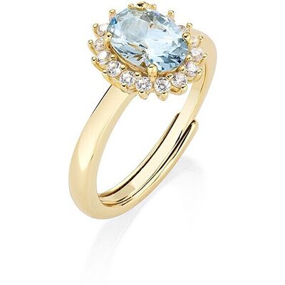 Amen Anello Zirconi Gioiello Donna Lady ANLDPGBLB3 Amen Anello Zirconi Gioiello Donna Lady ANLDPGBLB3