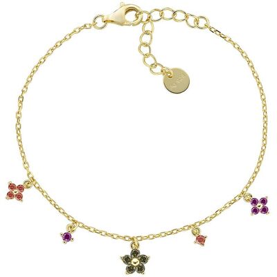 Amen Bracciale Con Charms Pendenti Donna Argento 925 Gioiello Primula BRFIMGOL1 Amen Bracciale Con Charms Pendenti Donna Argento 925 Gioiello Primula BRFIMGOL1