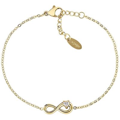 Amen Bracciale Donna Gioielli Acciaio ACBR1801G Amen Bracciale Donna Gioielli Acciaio ACBR1801G