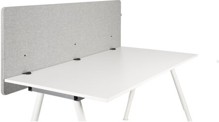 hjh OFFICE FLEXMIUT D 160   Pannello acustico divisorio   160 cm - Divisorio per scrivania Grigio chiaro