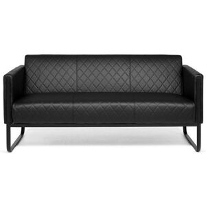 hjh OFFICE ARUBA BLACK   3 posti - Sofa Lounge Nero