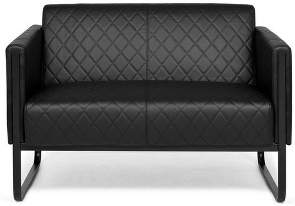 hjh OFFICE ARUBA BLACK   2 posti - Sofa Lounge Nero