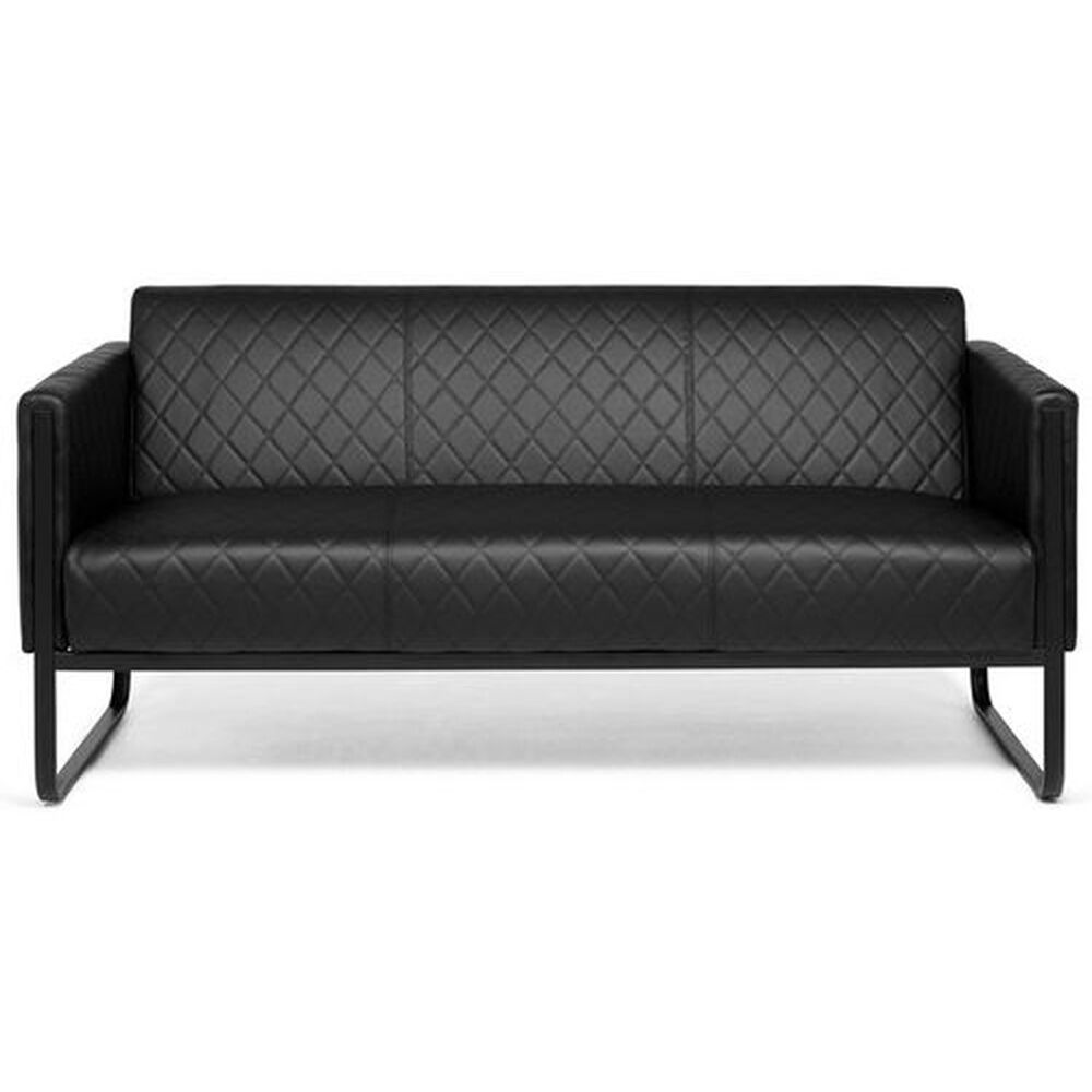 hjh OFFICE ARUBA BLACK   3 posti - Sofa Lounge Nero