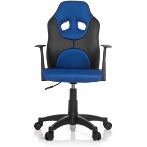 hjh OFFICE KID GAME AL - Sedia girevole per bambini Nero / Blu