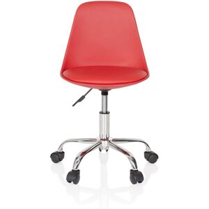 hjh OFFICE FANCY II - Sedia girevole per bambini Rosso