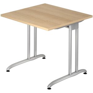 hjh OFFICE PRO BELA 8 S   Scrivania - 80x80 Quercia