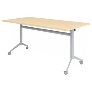 hjh OFFICE PRO KALA 16   Tavolo pieghevole mobile   160 cm   argento - Tavolo della conferenza Acero 160x80