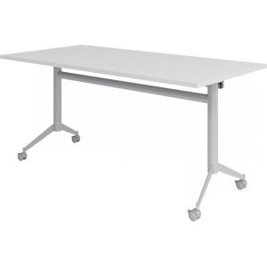 hjh OFFICE PRO KALA 16   Tavolo pieghevole mobile   160 cm   argento - Tavolo della conferenza Grigio 160x80