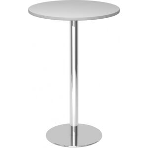 hjh OFFICE PRO BISTRO H80R C - Sistema tavolo da conferenza Grigio cromo Ø 80