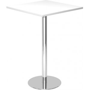 hjh OFFICE PRO BISTRO H88Q C - Sistema tavolo da conferenza Bianco 80x80 cromo