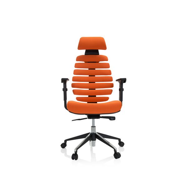 hjh office ergo line ii pro   tessuto - sedia da ufficio professionale arancio