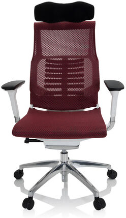 hjh office dynafit white i - high-end sedia da ufficio  rosso