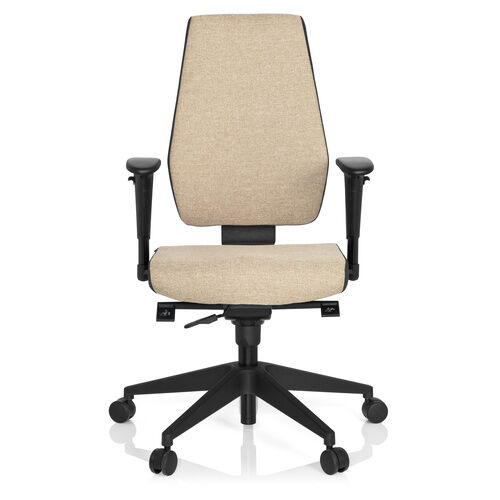 hjh OFFICE PRO-TEC 500 - Sedia da ufficio professionale Beige