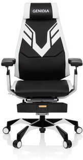 hjh OFFICE GENIDIA ELITE PRO - Sedia da gaming Nero / Bianco