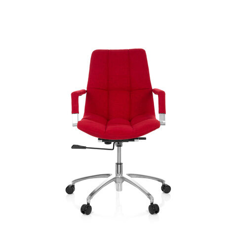 hjh OFFICE SARANTO tessuto - Sedia Home Office Rosso