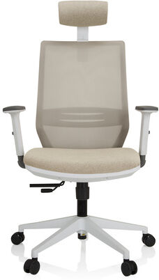 hjh OFFICE PROFONDO PRO W - Sedia da ufficio professionale Beige