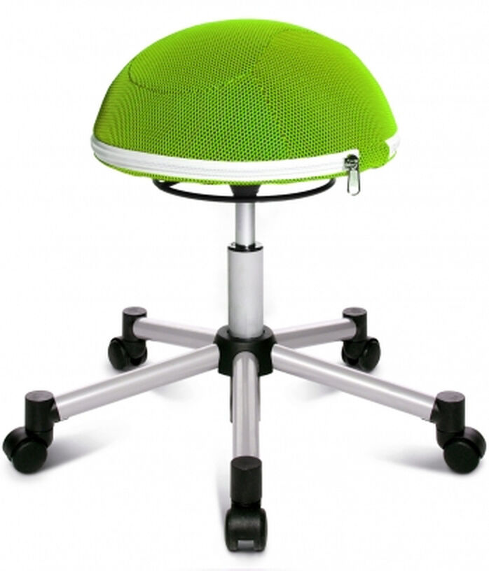 Topstar HALF BALL - Sgabello girevole Argento/Verde