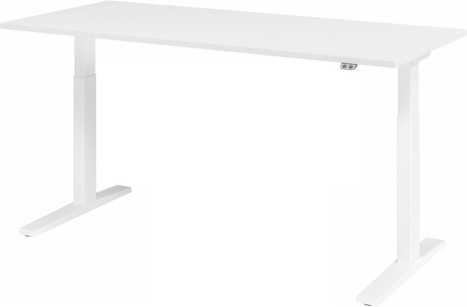 hjh OFFICE PRO XMKA 19 W   Scrivania - Bianco 180x80 regolabile in altezza elettrico