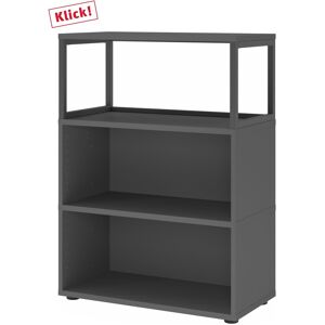 hjh OFFICE PRO FlexWall   Altezza 3 raccoglitori   2 x unità + telaio   con piedini regolabili - Grafite