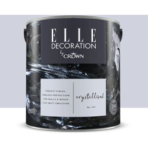 ELLE DECORATION Pittura per interni super lavabile,  by Crown grigio crystallised 109 opaco, 2.5 L