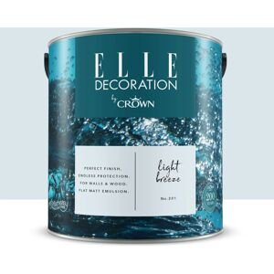 ELLE DECORATION Pittura per interni super lavabile,  by Crown blue light breeze 201 opaco, 2.5 L