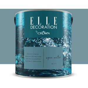 ELLE DECORATION Pittura per interni super lavabile,  by Crown blu open water 217 opaco, 2.5 L