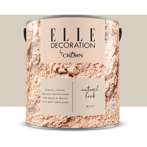 ELLE DECORATION Pittura per interni super lavabile,  by Crown beige natural look 531 opaco, 2.5 L