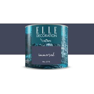 ELLE DECORATION Pittura per interni super lavabile,  by Crown blu immersed 275 opaco, 0.125 L