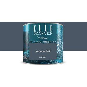 ELLE DECORATION Pittura per interni super lavabile,  by Crown grigio movement 242 opaco, 0.125 L