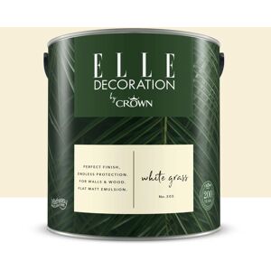 ELLE DECORATION Pittura per interni super lavabile,  by Crown grigio white grass 305 opaco, 2.5 L