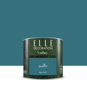 ELLE DECORATION Pittura per interni super lavabile,  by Crown blu exotic 342 opaco, 0.125 L