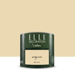 ELLE DECORATION Pittura per interni super lavabile,  by Crown giallo organic 317 opaco, 0.125 L