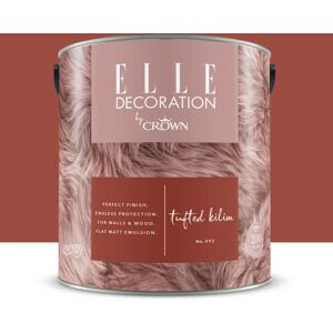 ELLE DECORATION Pittura per interni super lavabile,  by Crown arancio tufted kilim 492 opaco, 2.5 L