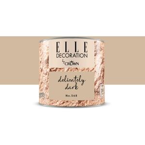 ELLE DECORATION Pittura per interni super lavabile,  by Crown beige delicately dark 568 opaco, 0.125 L