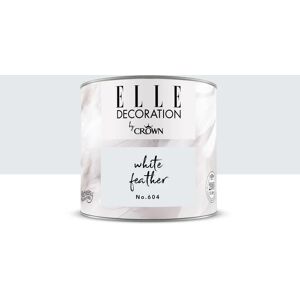 ELLE DECORATION Pittura per interni super lavabile,  bianco white feather 604 opaco, 0.125 L