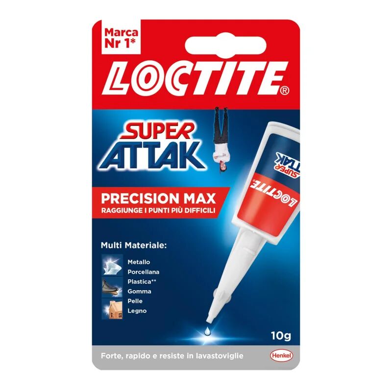 loctite colla in cianoacrilato per metallo, legno, ceramica, plastica, cuoio  precision xl 10 g