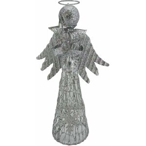 Leroy Merlin Puntale per albero di natale Angelo grigio / argento in ferro H 30 cm